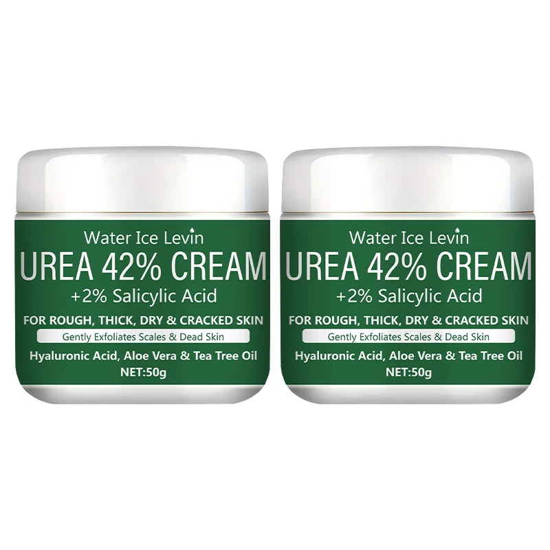 Crema Reparadora Pies y Manos 42% Urea + 2% Ácido Salicílico - Exfoliante Intensivo para Callos, Durezas y Talones Agrietados, Hidratación Profunda