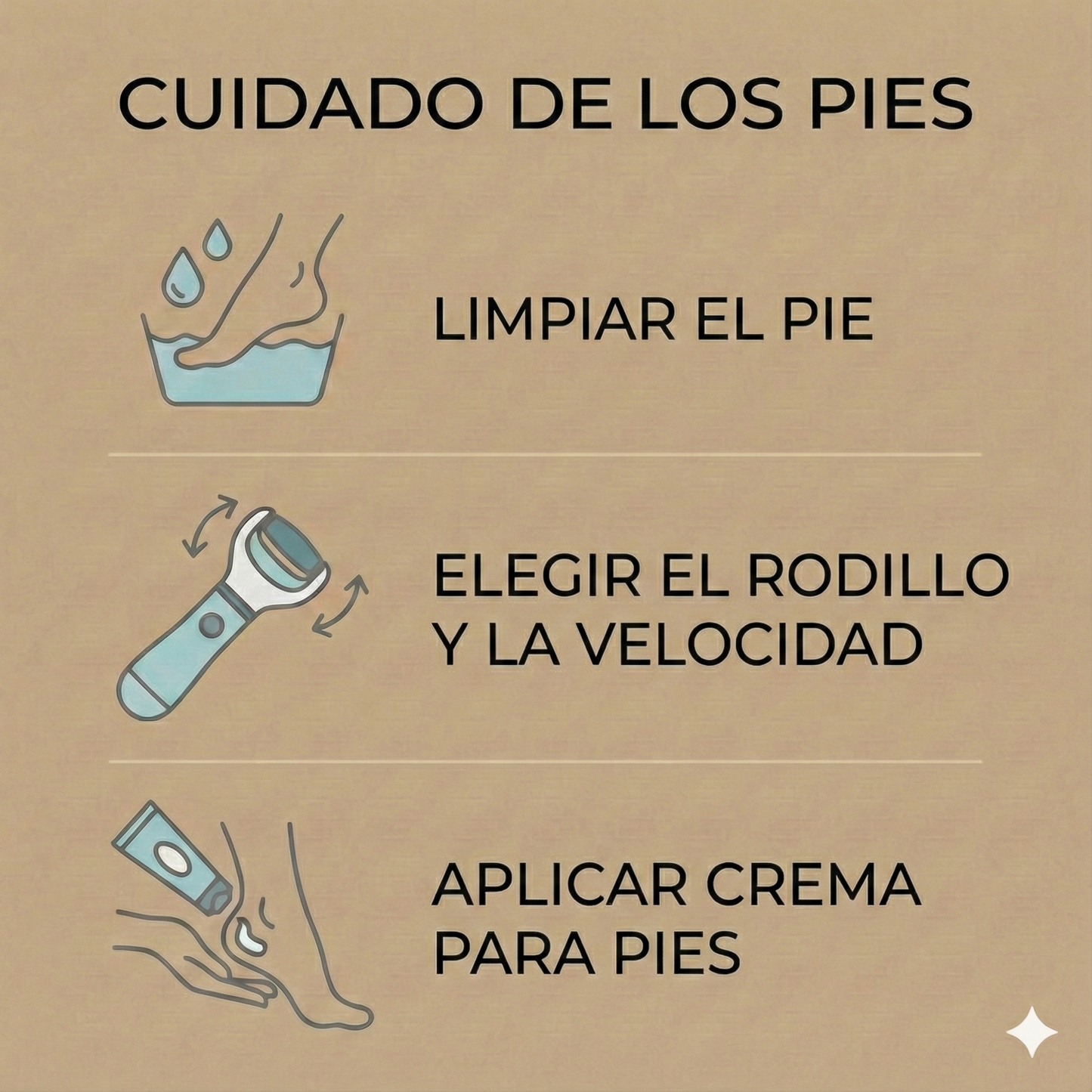 Lima Eléctrica de Pies Inalámbrica