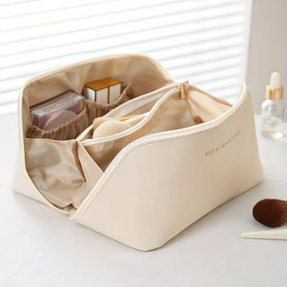Organizador de Maquillaje de Lujo para Mujer - Neceser de Viaje con Cremallera, Estuche Profesional para Cosméticos y Bolsa de Aseo.