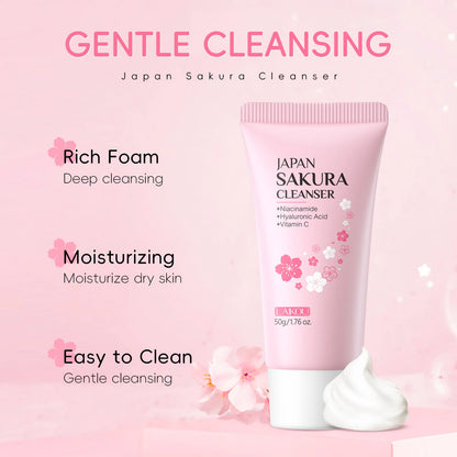 Laikou Sakura Whitening Facial Cleanser (Espuma/Leche Limpiadora Facial de Sakura)