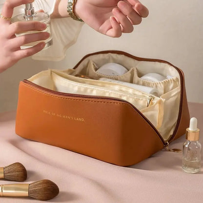 Organizador de Maquillaje de Lujo para Mujer - Neceser de Viaje con Cremallera, Estuche Profesional para Cosméticos y Bolsa de Aseo.
