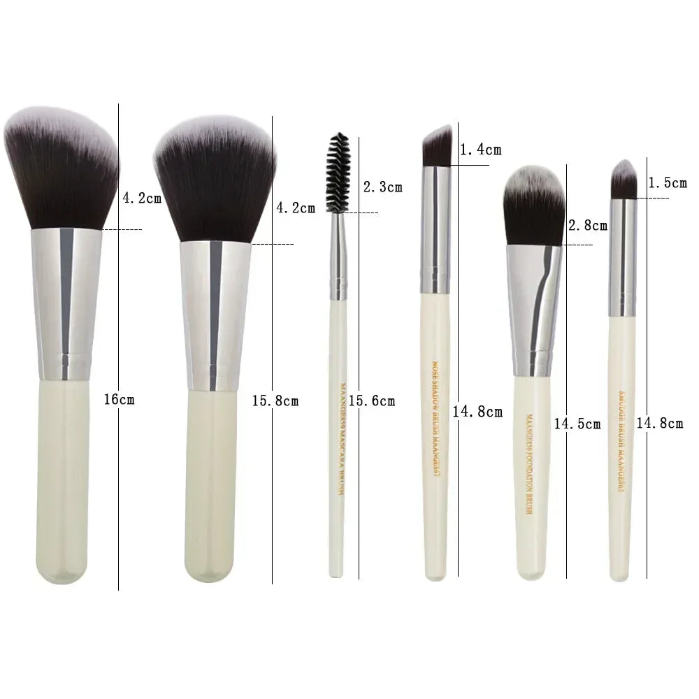 Set de Brochas de Maquillaje Profesional (Kit 3, 13 o 22 Piezas) - Herramientas Esenciales para Ojos (Sombra, Delineador) y Rostro.