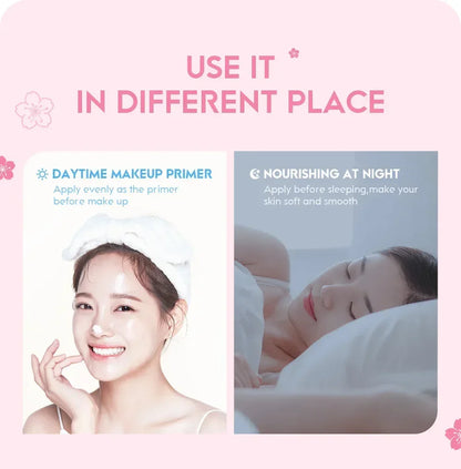 Crema Facial LAIKOU Sakura - Hidratante Profunda, Blanqueadora y Reparadora. Sella la Humedad y Controla la Grasa. Fórmula Suave.