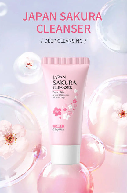 Laikou Sakura Whitening Facial Cleanser (Espuma/Leche Limpiadora Facial de Sakura)
