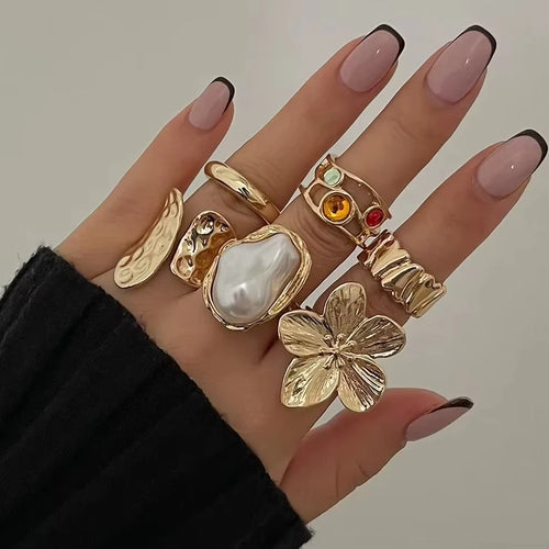 Conjunto Anillo Perla del Sol