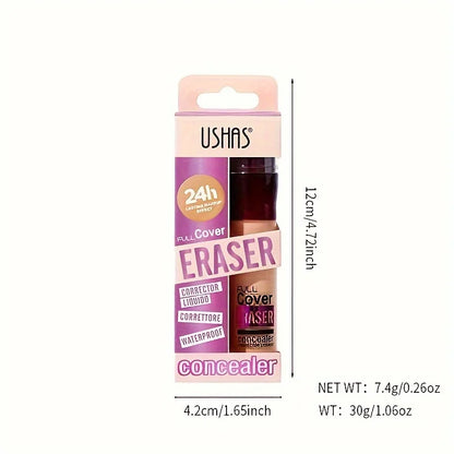 Corrector Líquido con Aplicador de Esponja - Cobertura Total de Ojeras, Acné y Manchas. Larga Duración e Hidratante.