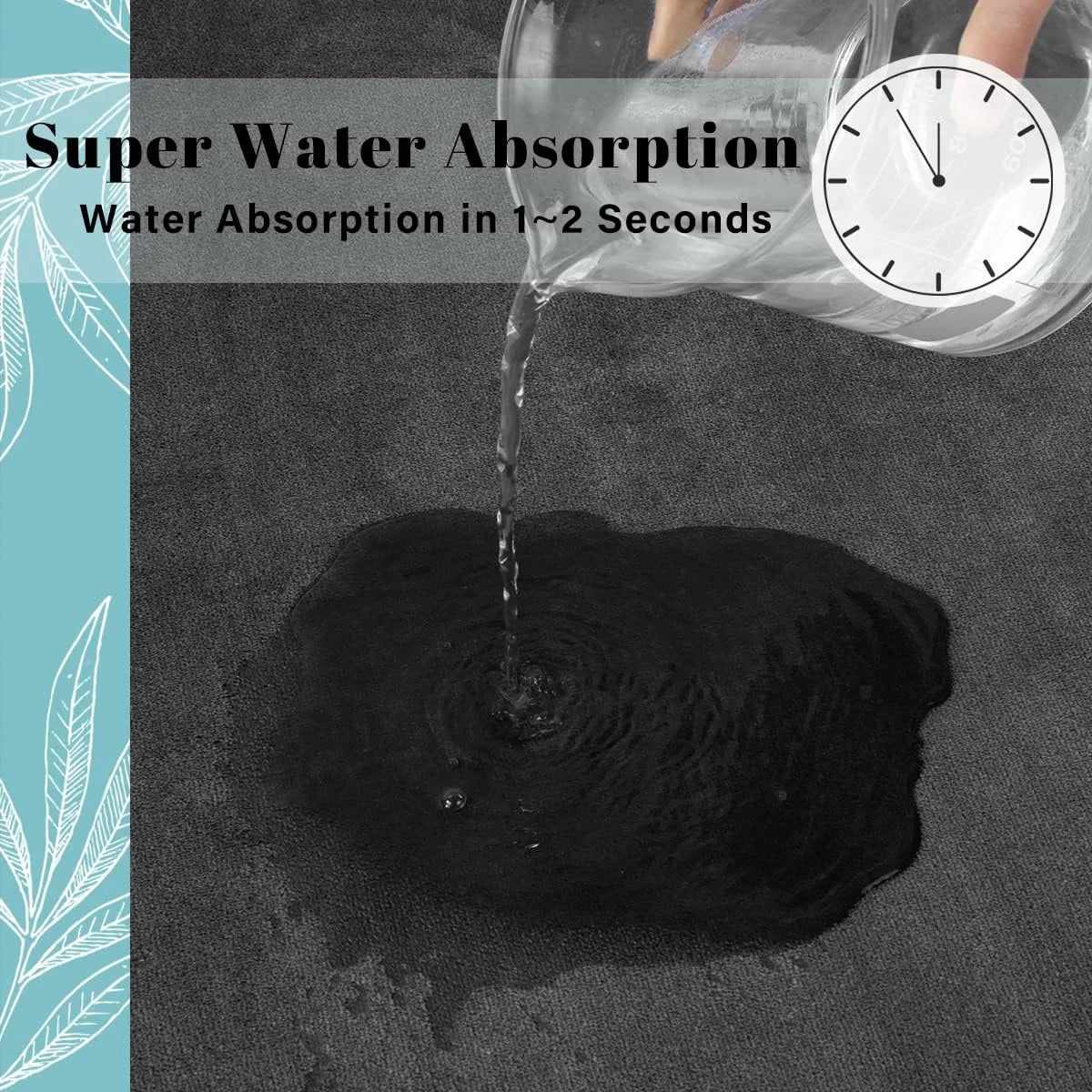 Tapete de Terciopelo Coral para Salida de Ducha o Entrada