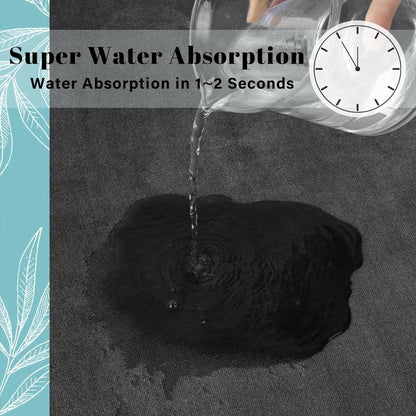 Tapete de Terciopelo Coral para Salida de Ducha o Entrada