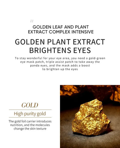 Parches para Ojos (60/120 Uds) con Aguacate y Oro - Tratamiento Hidratante y Reafirmante para Reducir Bolsas, Ojeras y Arrugas.