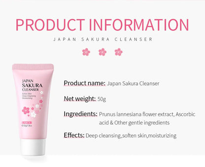 Laikou Sakura Whitening Facial Cleanser (Espuma/Leche Limpiadora Facial de Sakura)